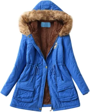 LCMTWX Womens Fuzzy Fleece Jacket Outwear Jacket Womens Winter Slim Women's Coat Outerwear with Pockets Womens