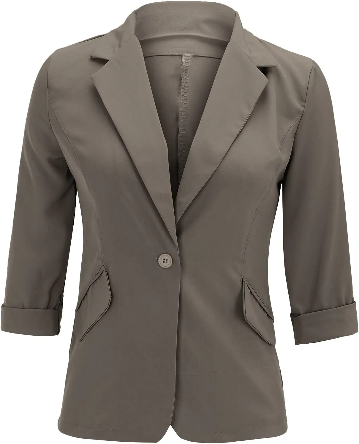 Lightweight Blazer for Women Office for Women Jacket Long Sleeve Work Fancy Top Loose Fit With Pockets Suit