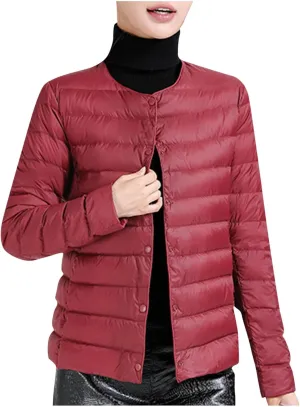 Lmdudan Plus Size Women Lightweight Quilted Puffer Jackets 2024 Winter Warm Down Coats Loose Comfy Outwear with Pocket