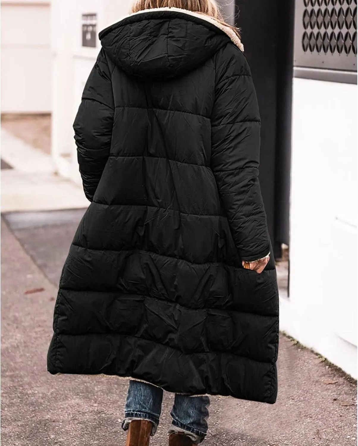 Long Length Maxi Puffer Parka Coat Puffer Jacket Lightweight Winter Coat Long Sleeve Puffer Jacket Womens Coats
