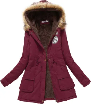 Long Length Quilted Puffer Parka Overcoat Women Slim Thicker Women'S Coat Womens Long-Sleeve Puffer Jacket Womens