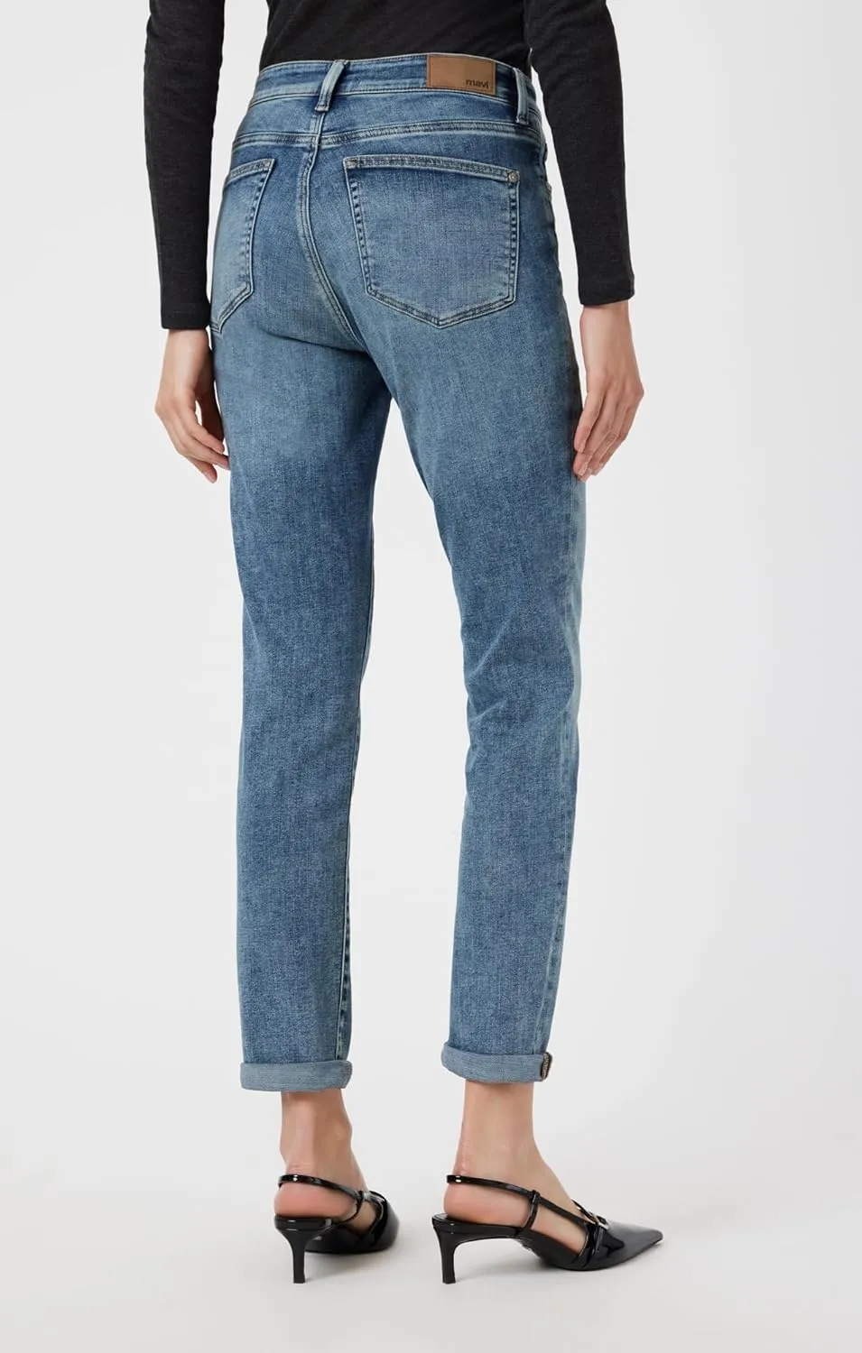 Mavi Women's Kathleen High Rise Slim Boyfriend Jeans