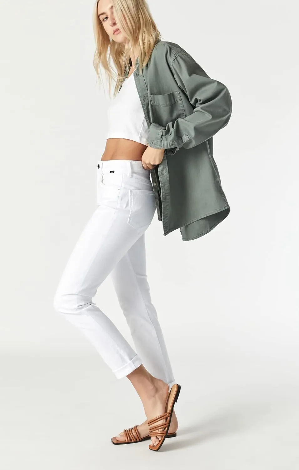 Mavi Women's Kathleen High Rise Slim Boyfriend Jeans