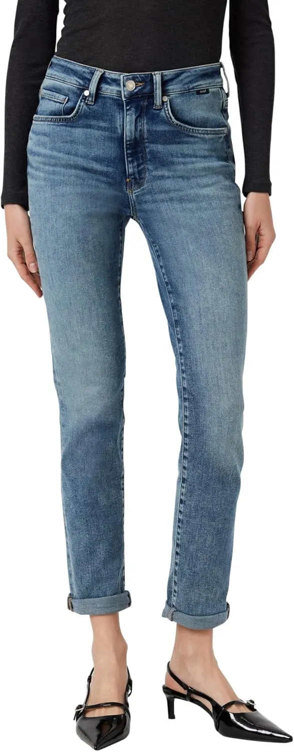 Mavi Women's Kathleen High Rise Slim Boyfriend Jeans
