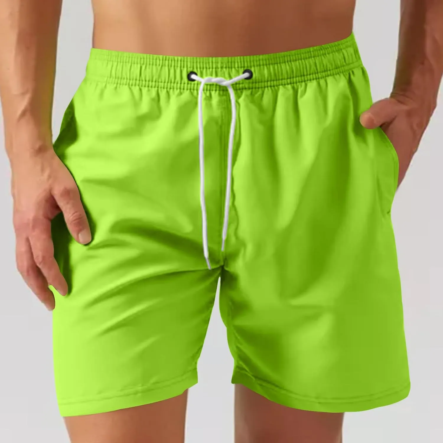 Men's Athletic Running Workout Shorts Quick Dry Beach Shorts Lightweight Sports Gym Basketball Shorts Hiking for Men