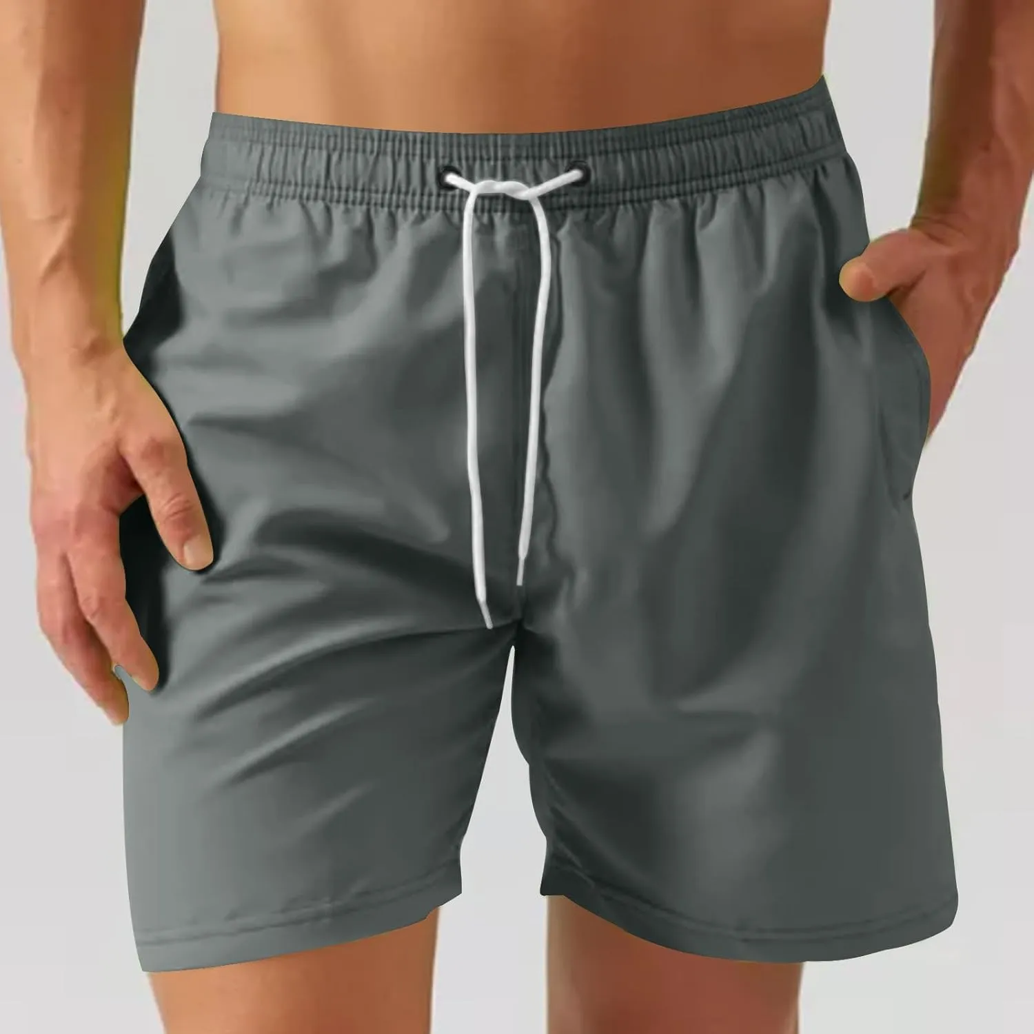 Men's Athletic Running Workout Shorts Quick Dry Beach Shorts Lightweight Sports Gym Basketball Shorts Hiking for Men