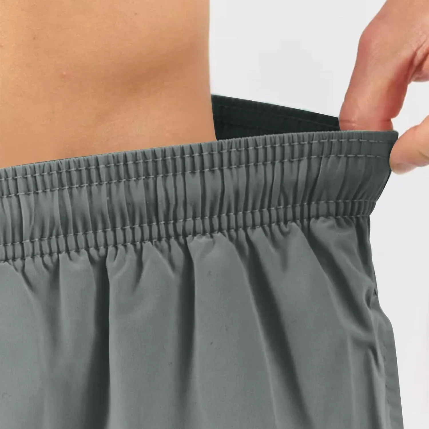 Men's Athletic Running Workout Shorts Quick Dry Beach Shorts Lightweight Sports Gym Basketball Shorts Hiking for Men