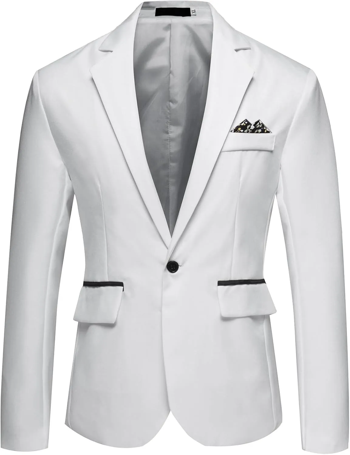 Men's Blazers Casual Sport Slim Fit Coat Blazer One Button Lightweight Business Notch Lapel Suit Jacket for Men