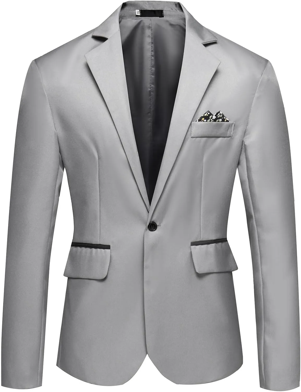 Men's Blazers Casual Sport Slim Fit Coat Blazer One Button Lightweight Business Notch Lapel Suit Jacket for Men