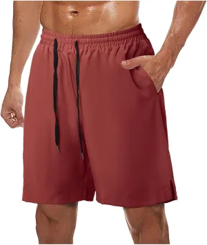 Mens Cargo Shorts Casual Linen Short Pant Summer Tropical Beach Undershorts Lightweight Walking Shorts