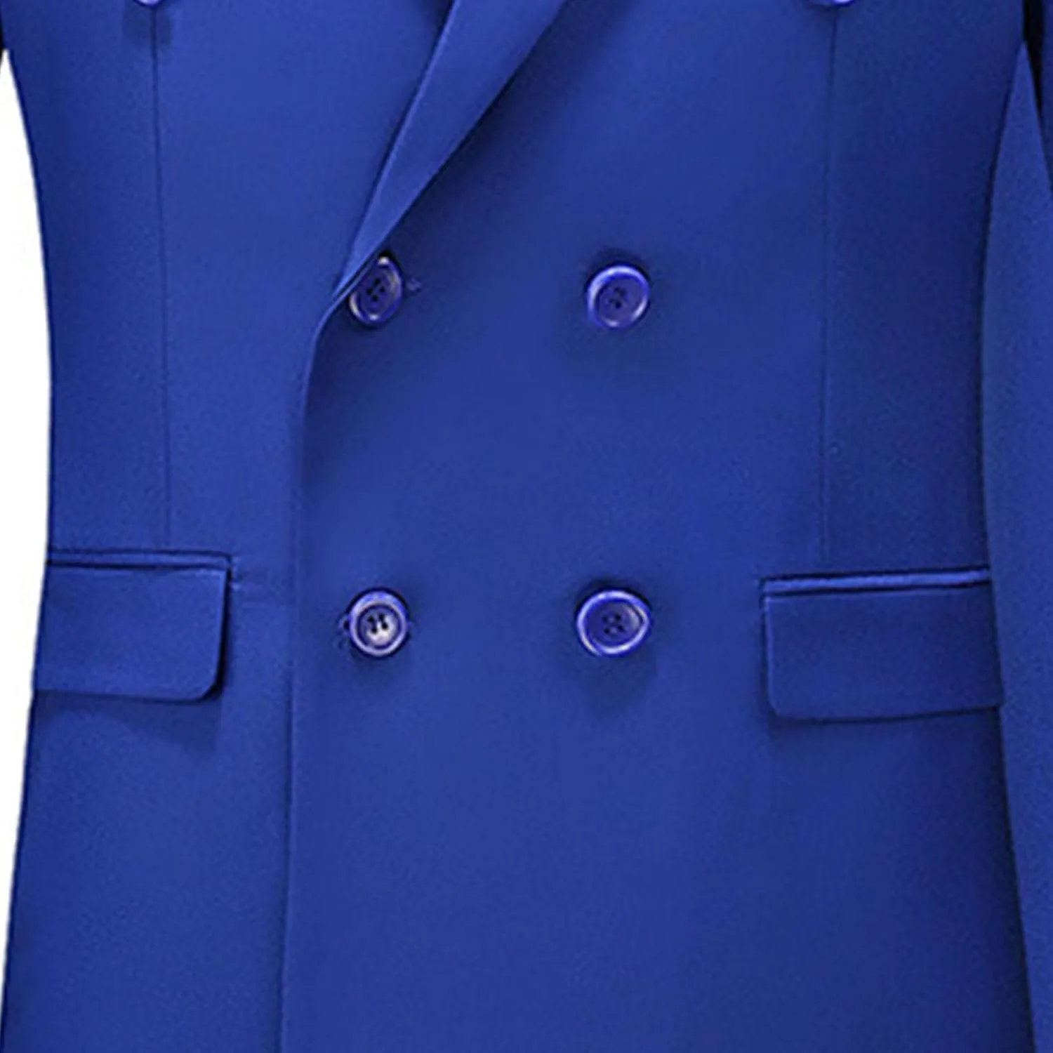 Men's Casual Business 2 Piece Suit Sets Slim Fit Double Breasted Blazer Jacket Pants Set Wedding Prom Tuxedo Suits