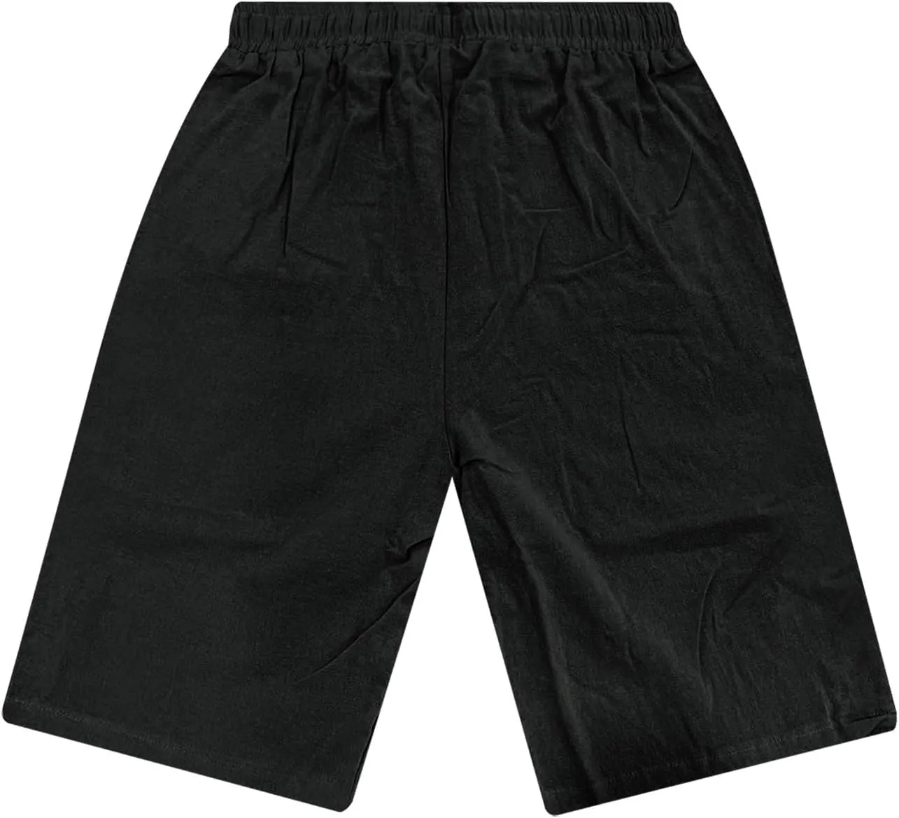 Men's Casual Shorts Elastic Waisted Drawstring Summer Beach Shorts Relaxed Fit Lightweight Breathable Short Pants