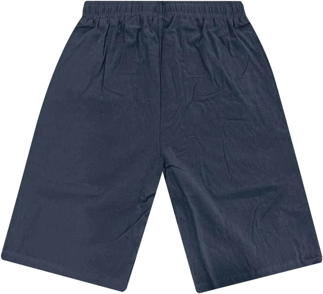 Men's Casual Shorts Elastic Waisted Drawstring Summer Beach Shorts Relaxed Fit Lightweight Breathable Short Pants