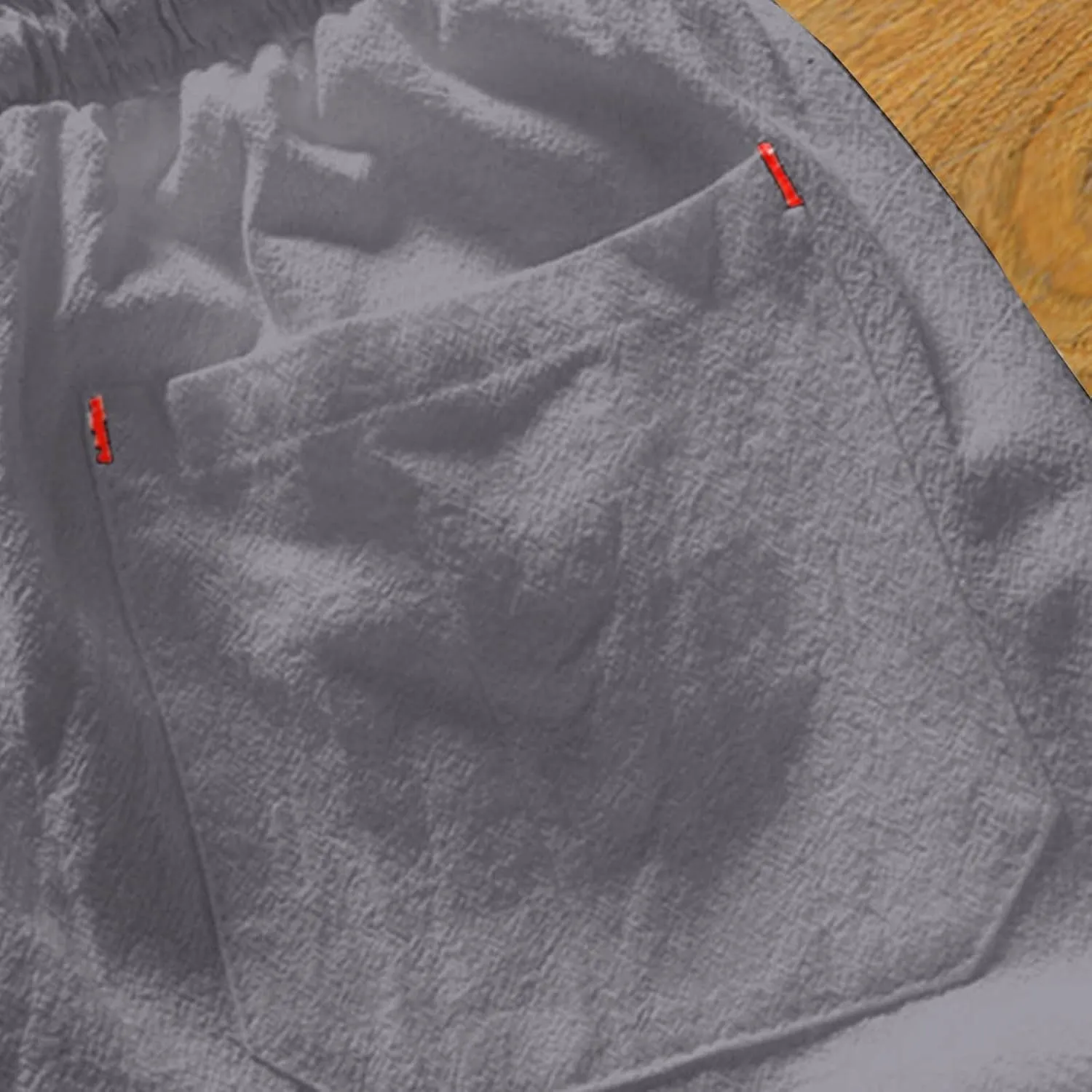 Men's Cotton Linen Shorts Mexico Vacation Drawstring Lounge Fishing Bermuda Shorts Board Walking Summer Beach Outfits