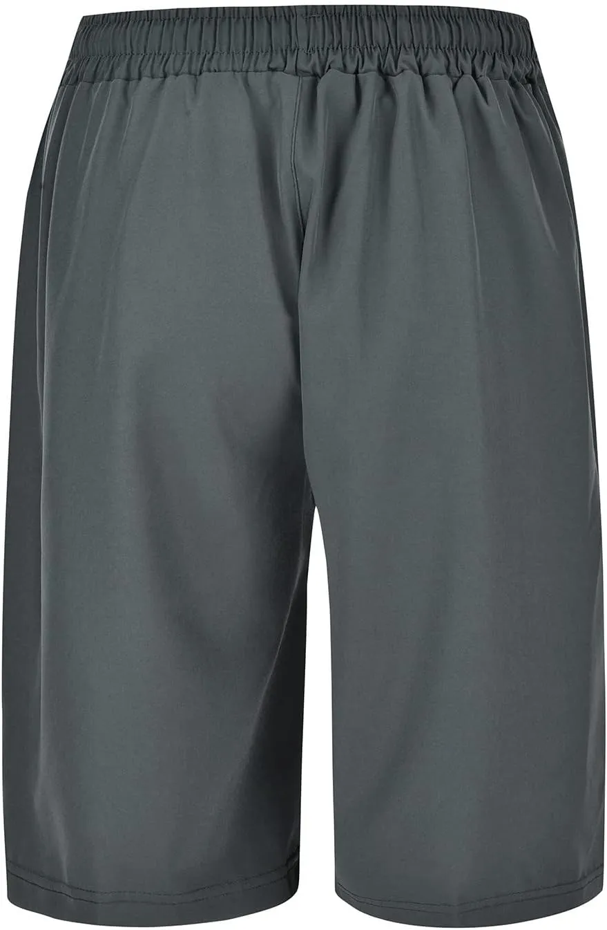 Men's Cotton Shorts Loose Fit Casual Elastic Waist Drawstring Lightweight Workout Lounge Beach Jersey Sweat Shorts