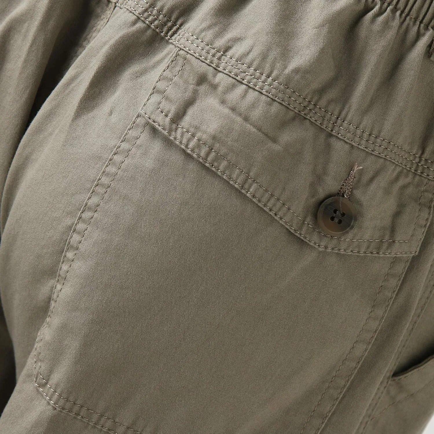 Mens Fashion Casual Loose Plus Size Pocket Lace Up Elastic Waist Pants Trousers Men Summer Pants