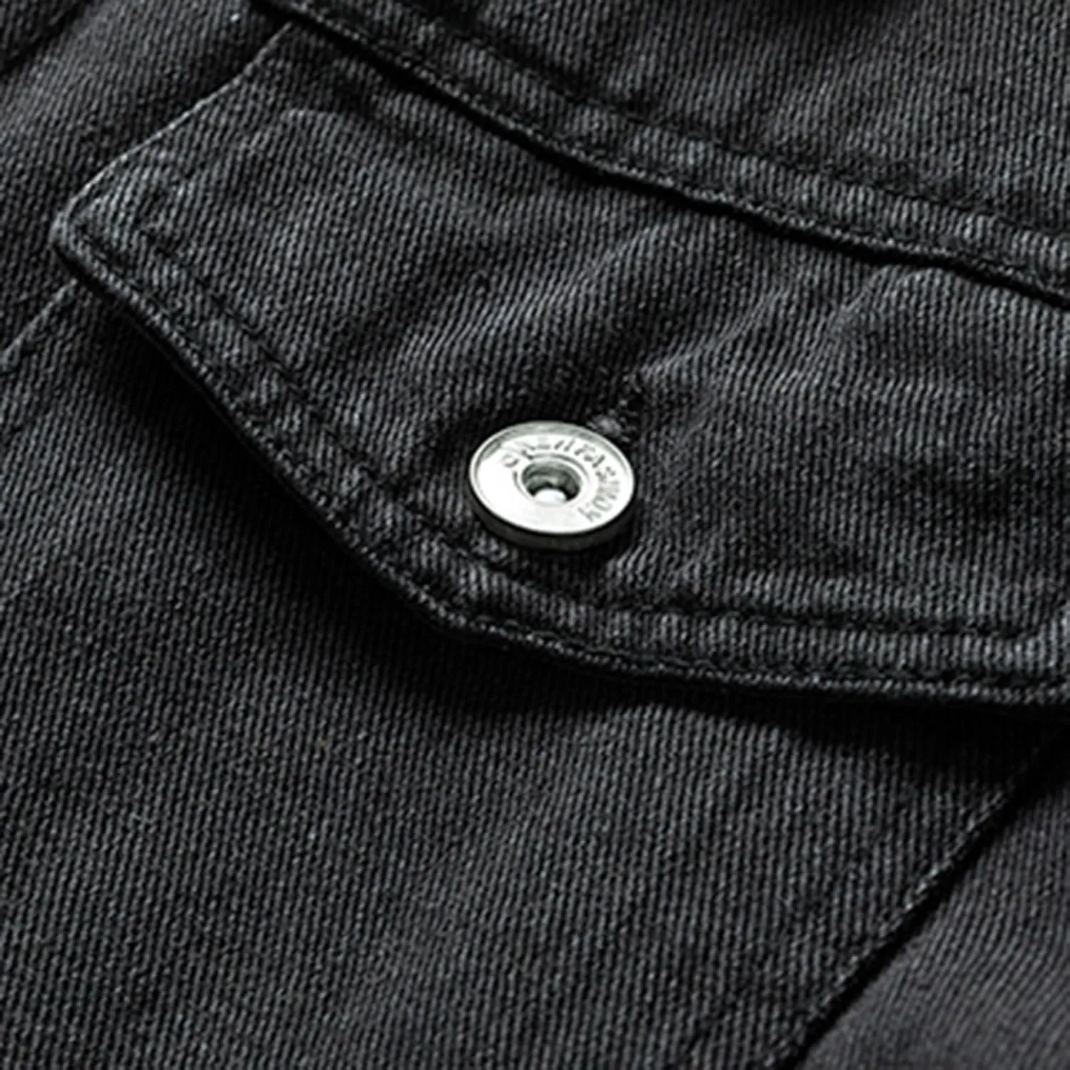 Mens Fleece Lined Denim Jacket Fur Collar Trucker Jacket Vintage Cargo Jacket Button Down Winter Coats Warm Outwear