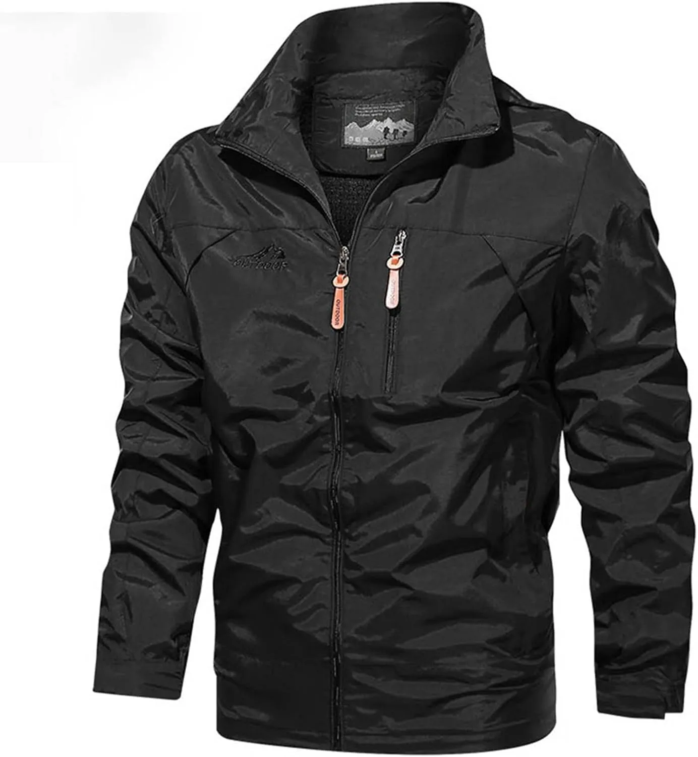 Mens Hooded Outdoor Jacket 2024 Fashion Winter Warm Trench Coat Long Sleeve Zipper Cargo Overcoat Multi Pocket
