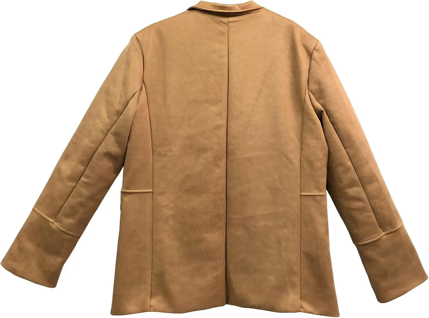 Mens Long Sleeve Corduroy Shirt Jacket Button Down Shacket Suede Trucker Jacket Winter Faux Suede Leather Outerwear