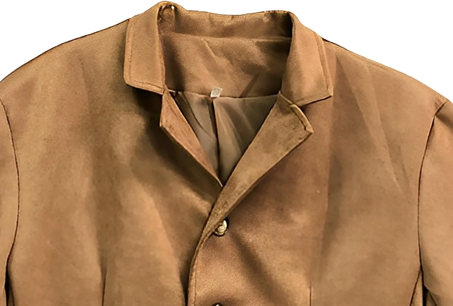 Mens Long Sleeve Corduroy Shirt Jacket Button Down Shacket Suede Trucker Jacket Winter Faux Suede Leather Outerwear