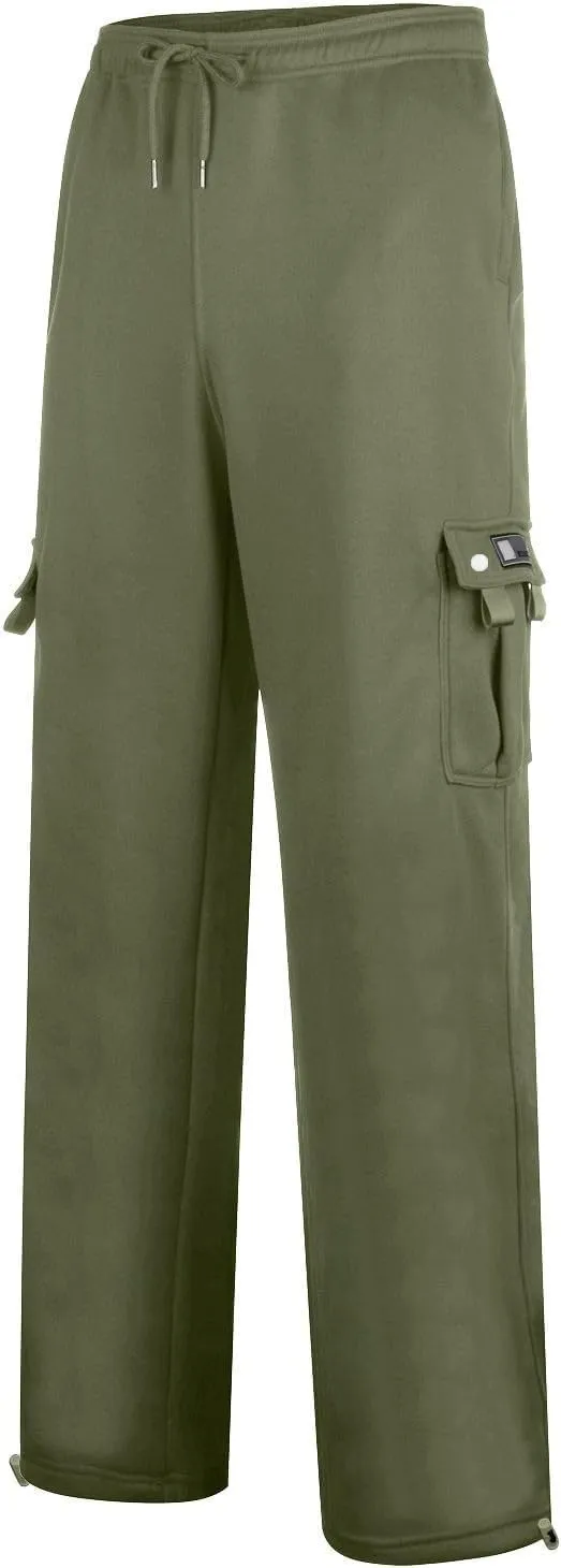 Mens Loose Fit Trousers Pants for Man Sport Athletic Ruched High Cut Straight Leg Plain Long Leg Fall Summer 2025