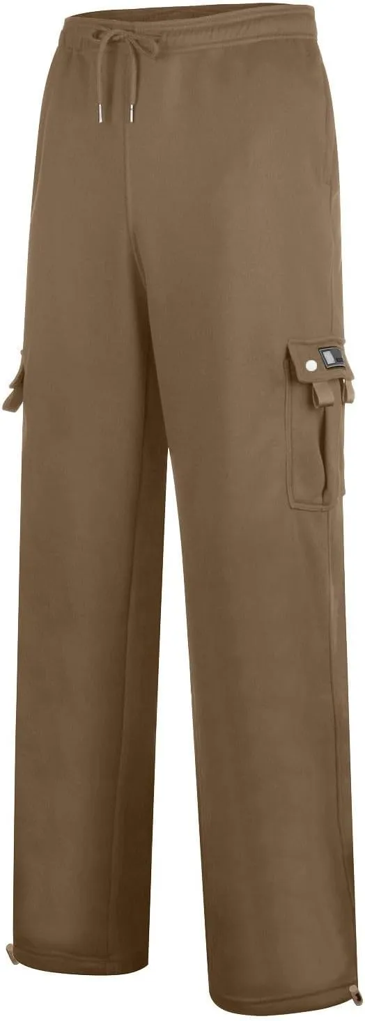Mens Loose Fit Trousers Pants for Man Sport Athletic Ruched High Cut Straight Leg Plain Long Leg Fall Summer 2025