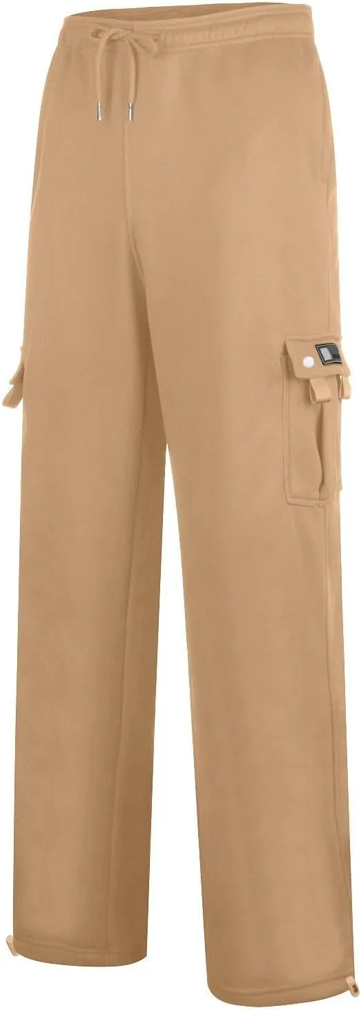 Mens Loose Fit Trousers Pants for Man Sport Athletic Ruched High Cut Straight Leg Plain Long Leg Fall Summer 2025