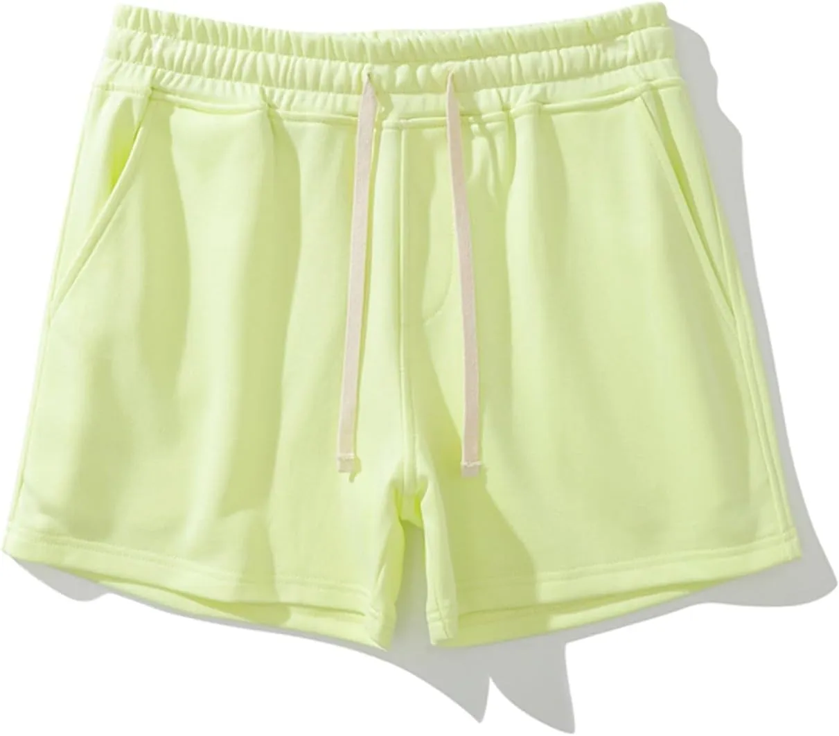 Mens Running Shorts Gym Casual Athletic Shorts Fitted Drawstring Stretchy Shorts Solid Workout Shorts Beach Vacation