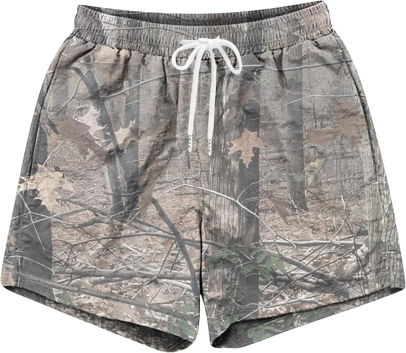 Mens Shorts Casual Drawstring Elastic Waist Beach Shorts Fashion Camo Print Board Shorts Athletic Mesh Gym Shorts