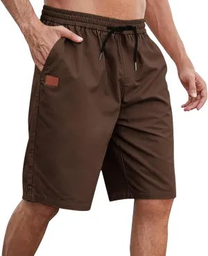 Mens Shorts Casual Drawstring Lounge Shorts Elastic Waist Big and Tall Summer Shorts Plus Size Athletic Gym Shorts