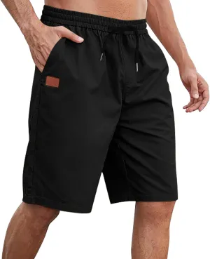Mens Shorts Casual Drawstring Lounge Shorts Elastic Waist Big and Tall Summer Shorts Plus Size Athletic Gym Shorts