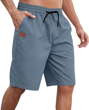 Mens Shorts Casual Drawstring Lounge Shorts Elastic Waist Big and Tall Summer Shorts Plus Size Athletic Gym Shorts