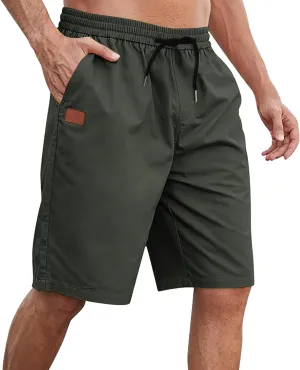 Mens Shorts Casual Drawstring Lounge Shorts Elastic Waist Big and Tall Summer Shorts Plus Size Athletic Gym Shorts