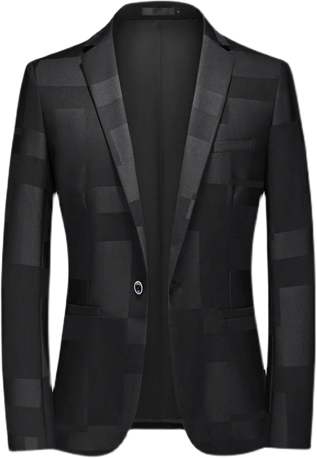 Men's Suit Jacket for Party Dinner 1 Button Slim Fit Notched Lapel Blazer Jackets Casual Business Sport Coat