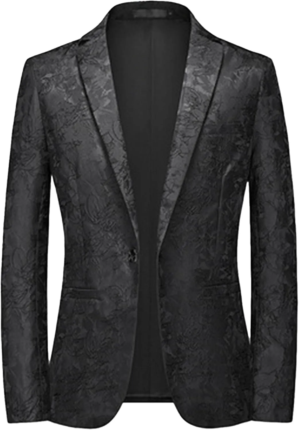 Men's Suit Jacket for Party Dinner 1 Button Slim Fit Notched Lapel Blazer Jackets Casual Business Sport Coat