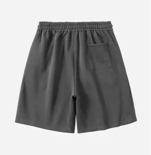 Mens Sweat Shorts Drawstring Elastic Waist Workout Gym Shorts Cotton Beach Yoga Lounge Shorts with Zipper Pockets