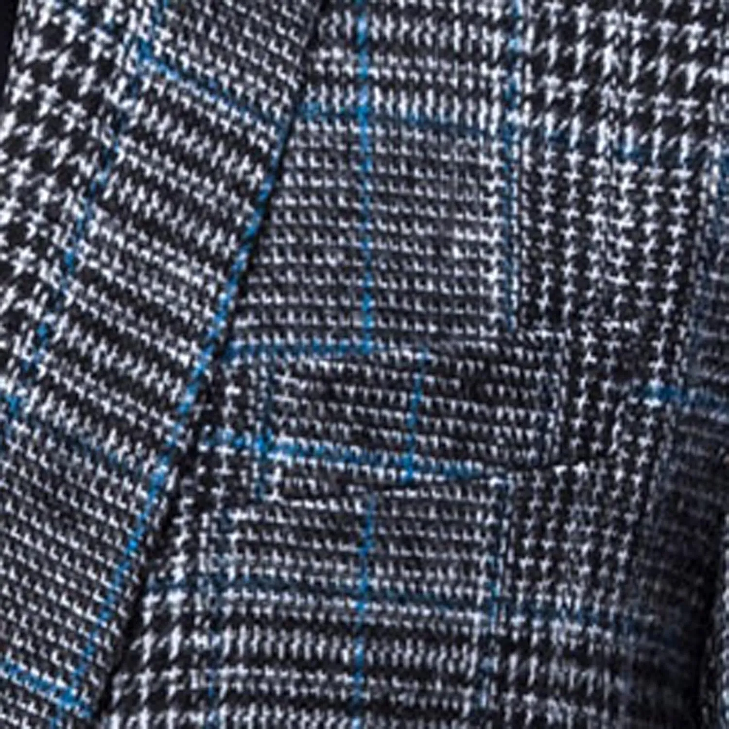 Mens Tweed Blazer Vintage Classic Fit Wool Blend Blazers One Button Sport Coat Notch Lapel Business Jackets Suit
