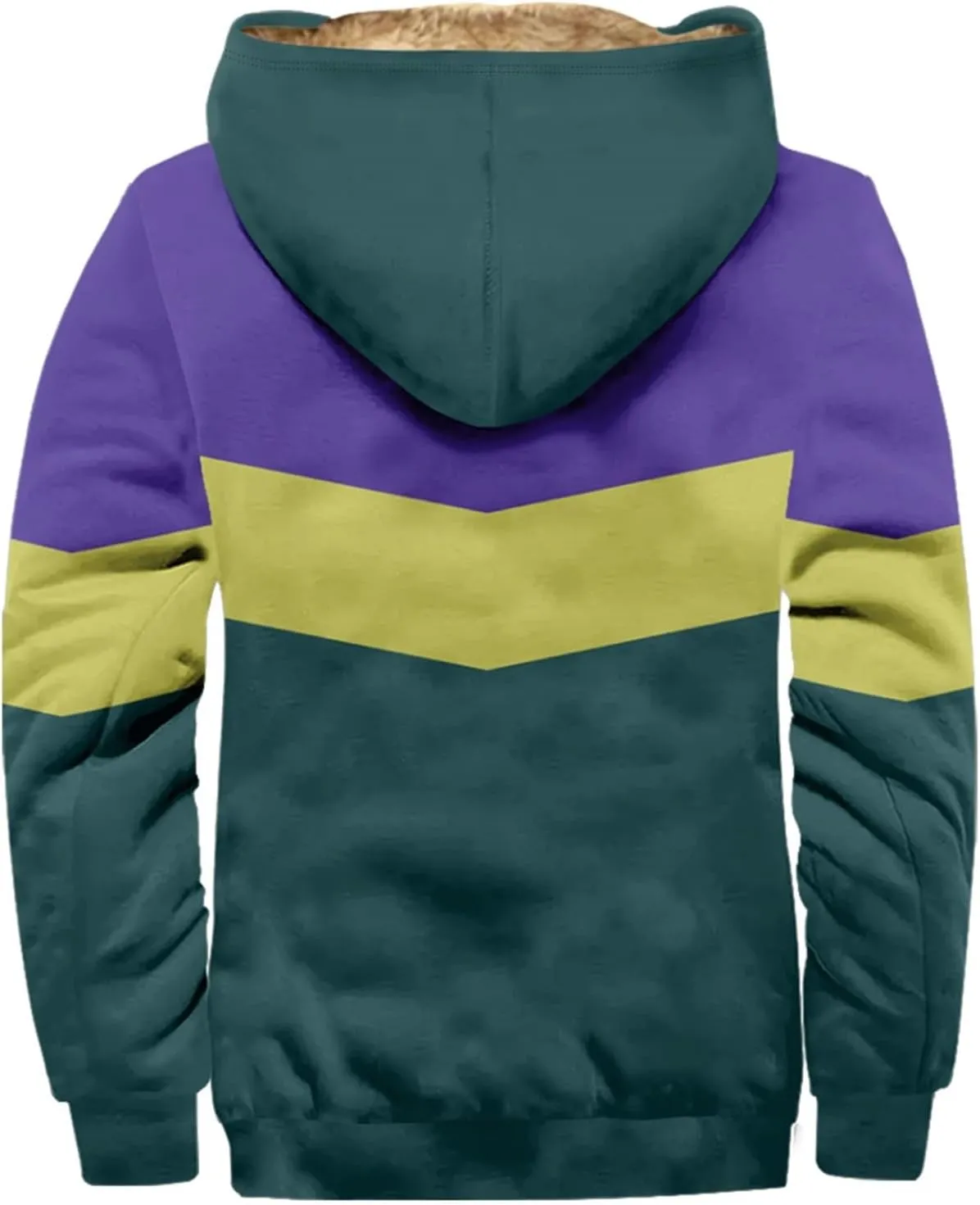 Mens Winter Jacket Sherpa With Hood Warm Coats Fleece Zipper Hoodie Big Tall Heavyweight Fall Outfits With Pockets