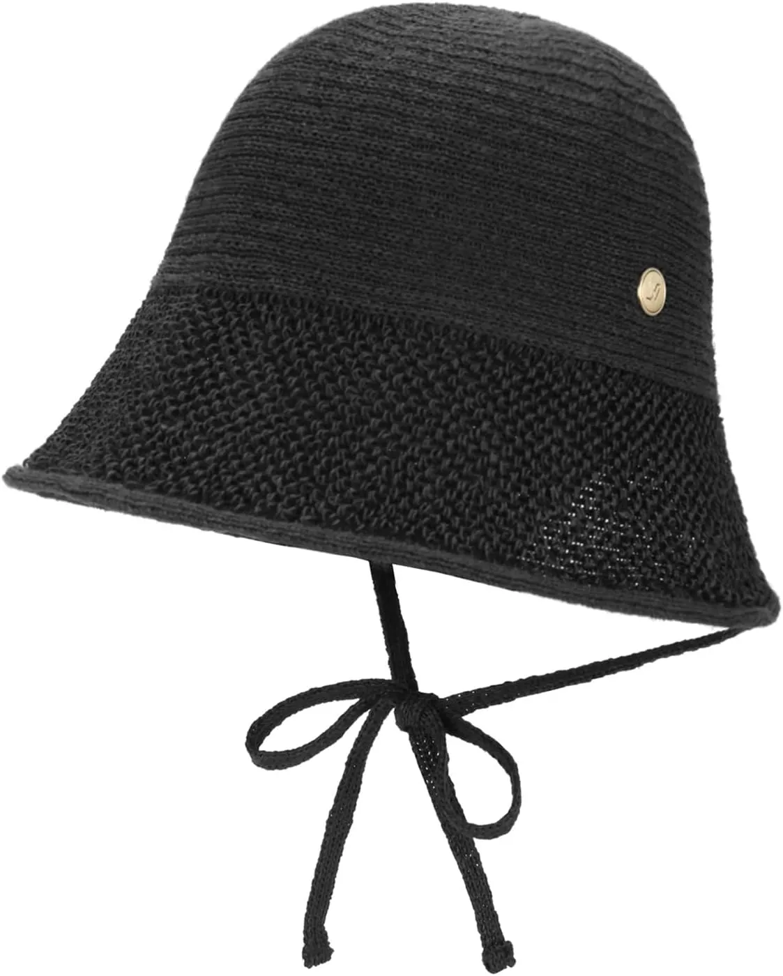 Paper Textured String Bonnet Hat Audrey