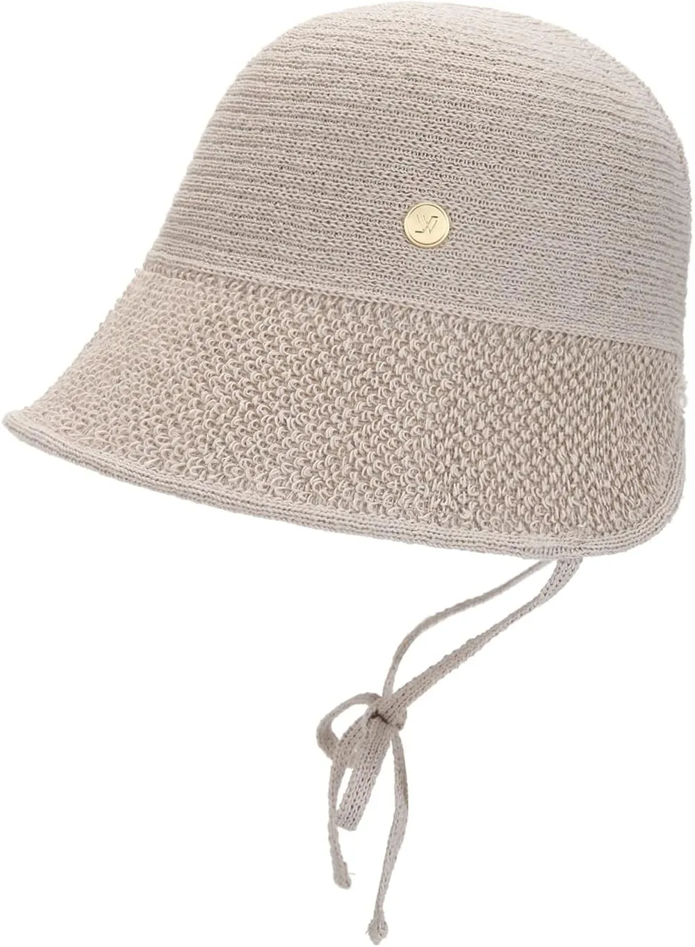 Paper Textured String Bonnet Hat Audrey