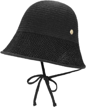 Paper Textured String Bonnet Hat Audrey