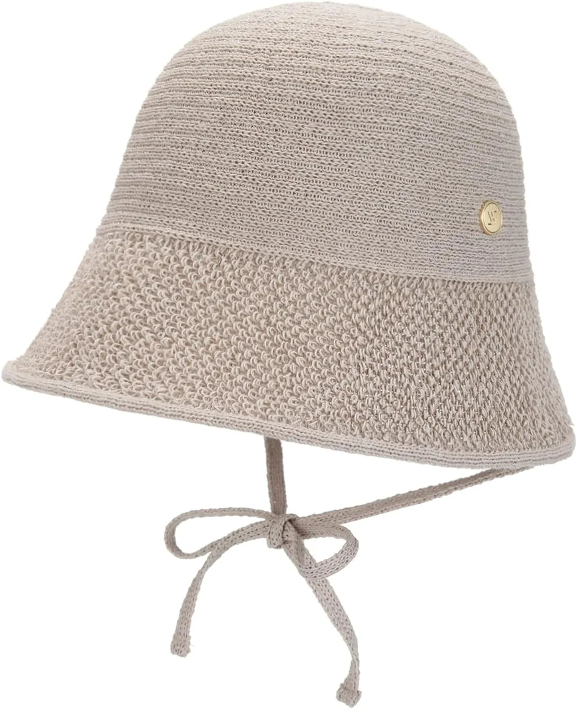 Paper Textured String Bonnet Hat Audrey