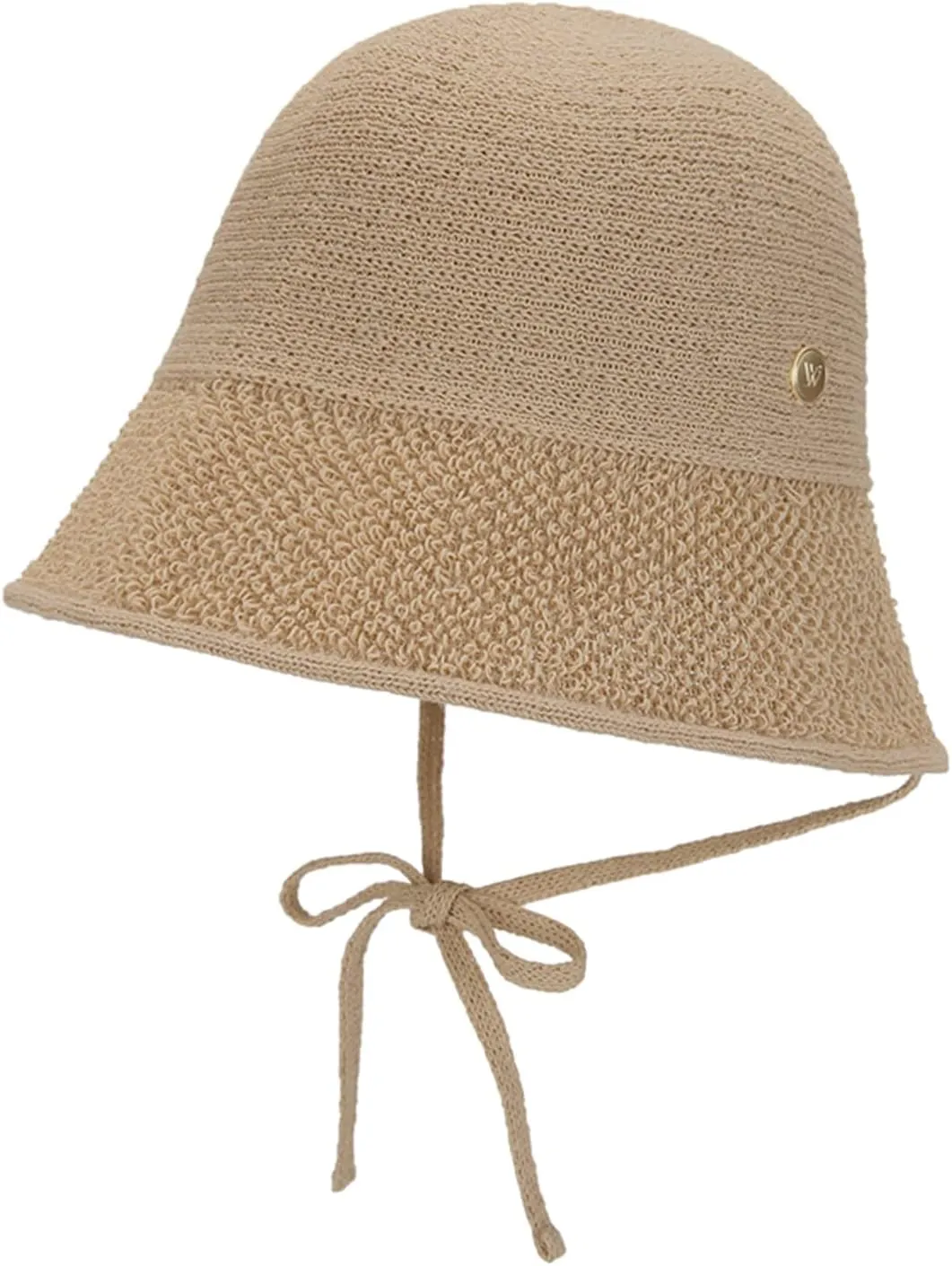 Paper Textured String Bonnet Hat Audrey