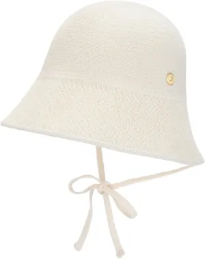 Paper Textured String Bonnet Hat Audrey