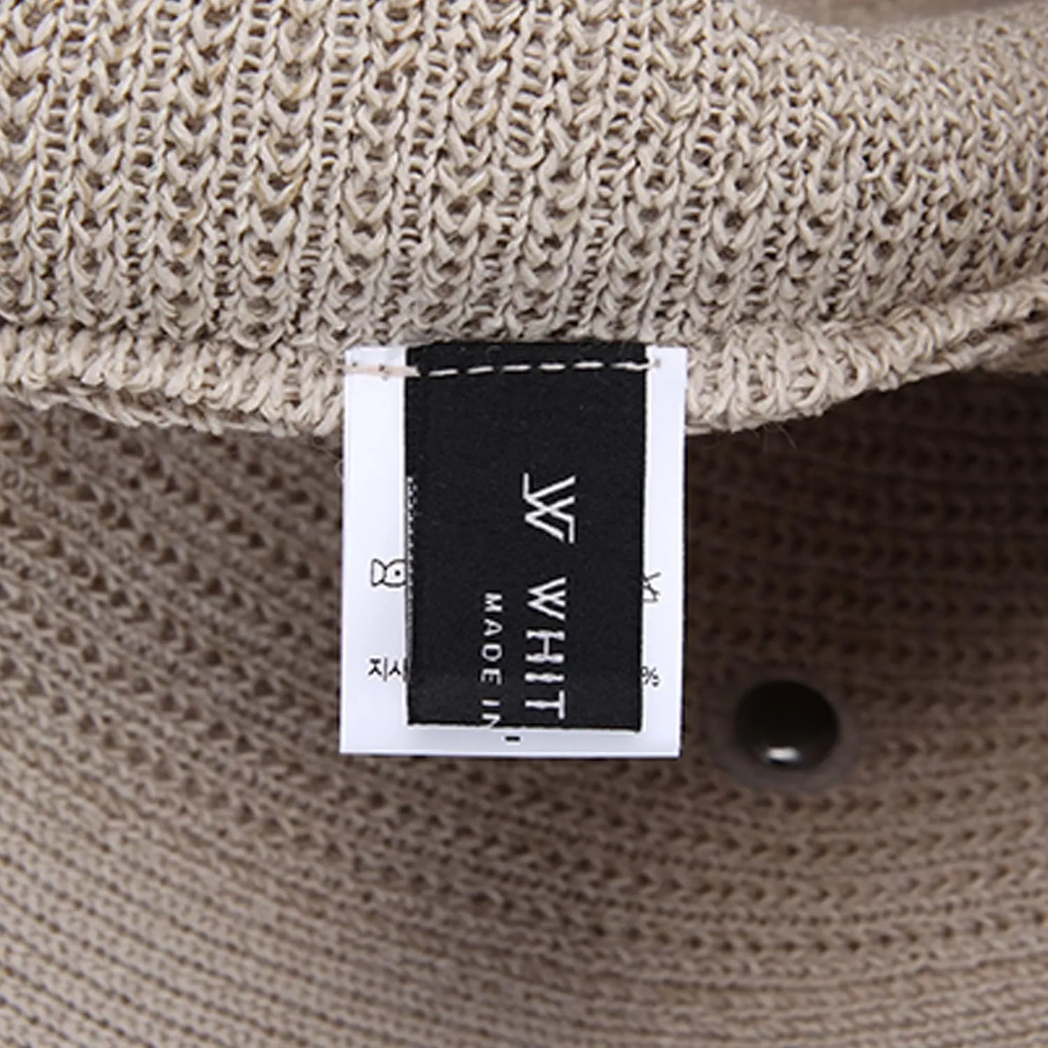 Paper Textured String Bonnet Hat Audrey