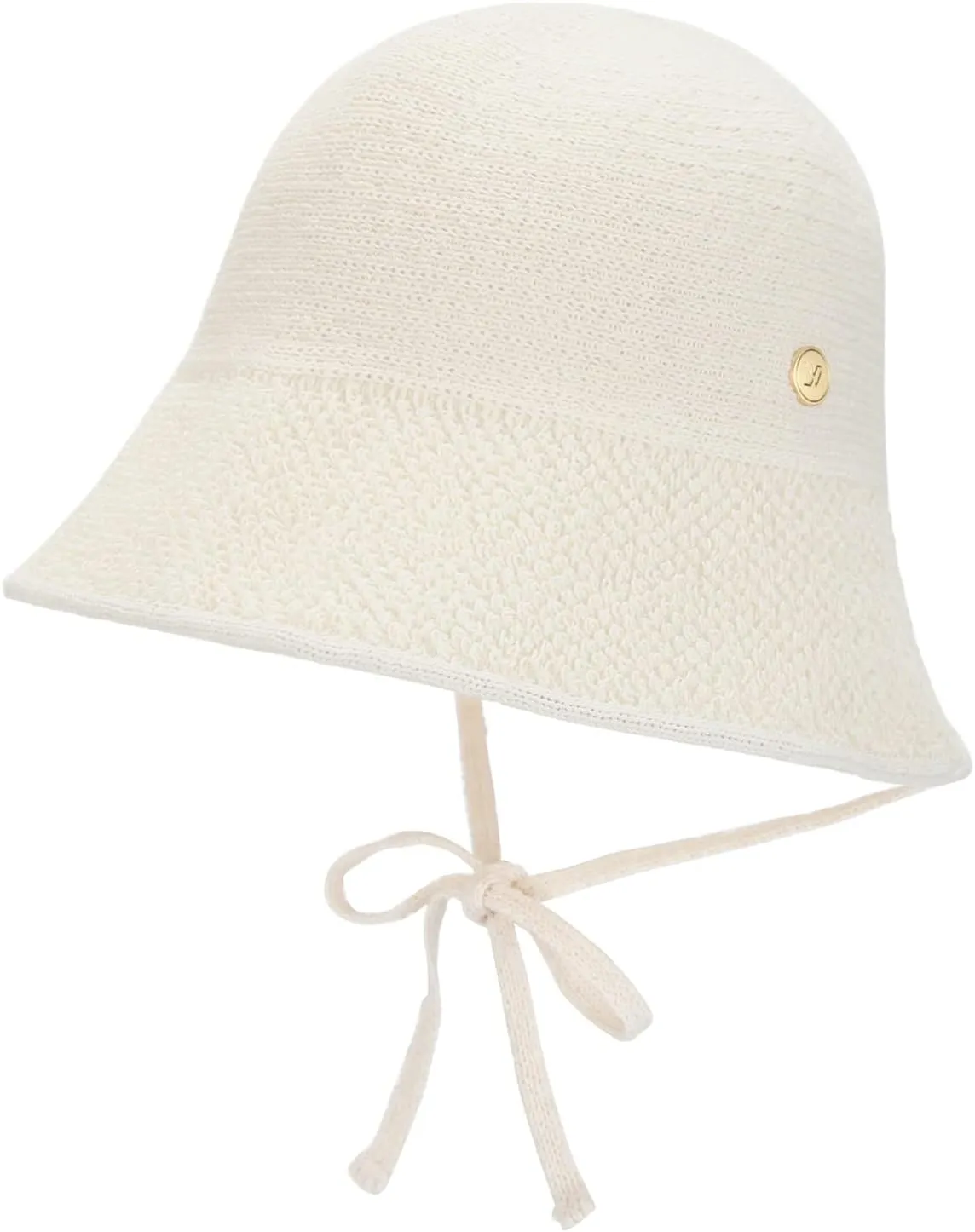 Paper Textured String Bonnet Hat Audrey
