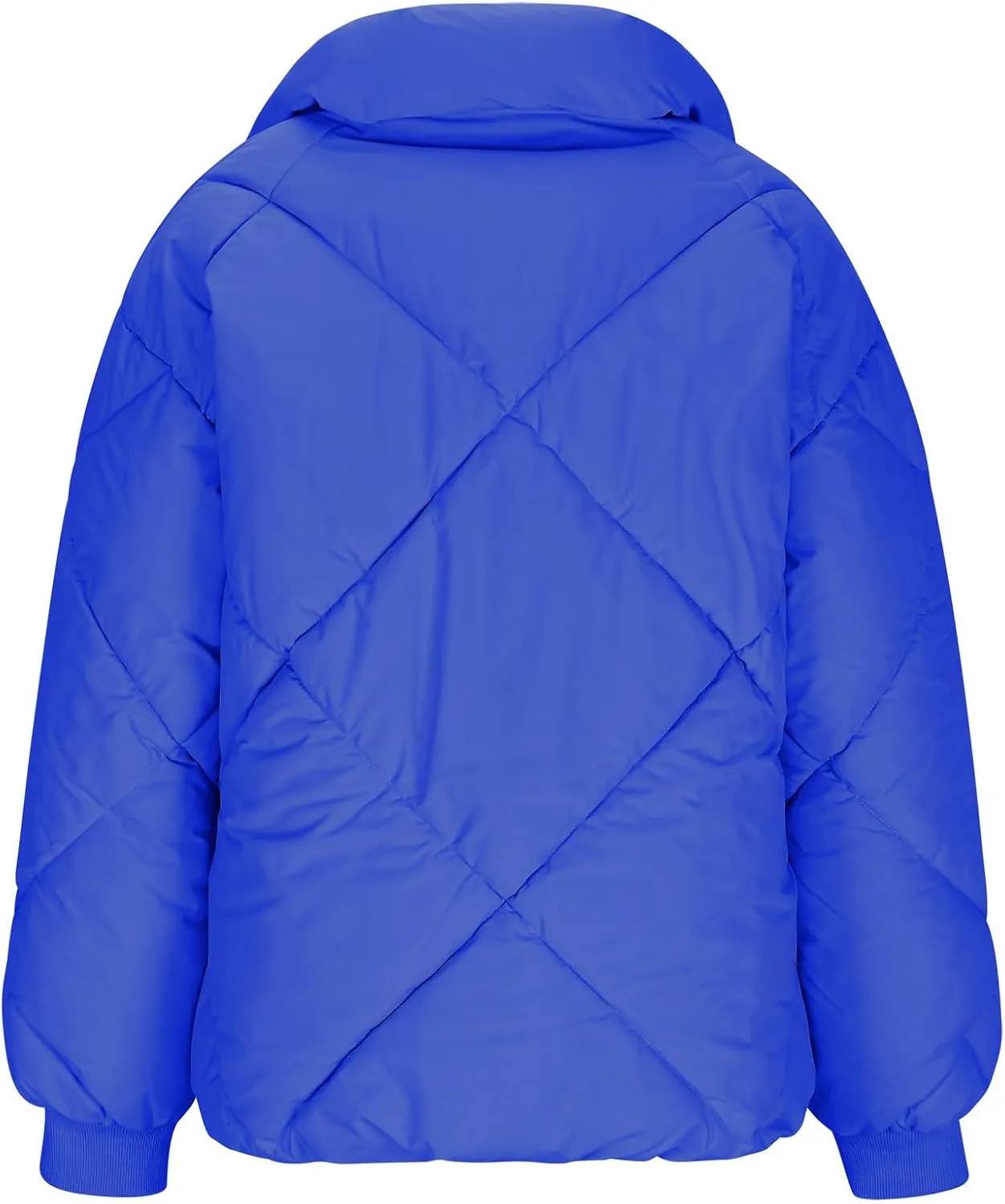 Quilted Jackets for Women 2024 Zip up Puffer Jacket Padded Down Jacket Warm Insulated Jackets Thermal Winter Coat