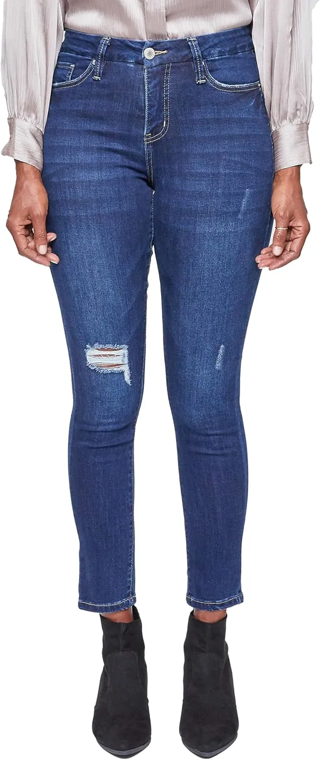 Royalty For Me Womens Women's Curvy Ultra High Rise Skinny Jeans