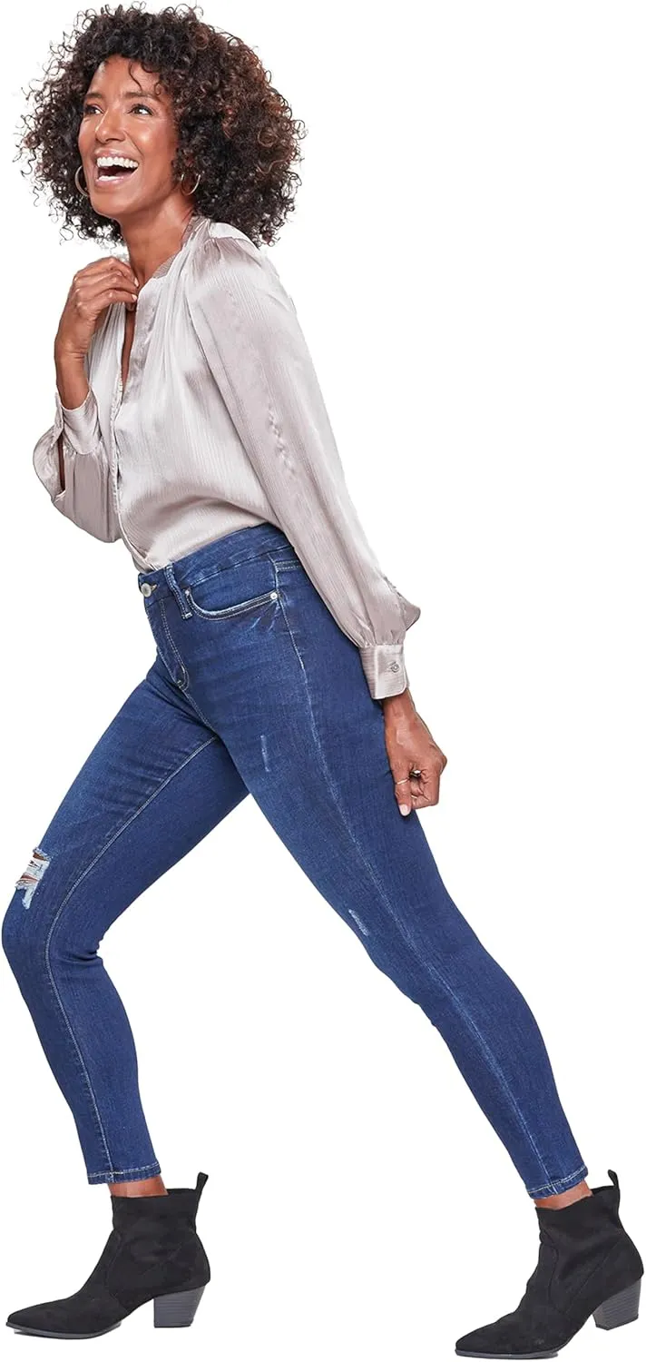 Royalty For Me Womens Women's Curvy Ultra High Rise Skinny Jeans