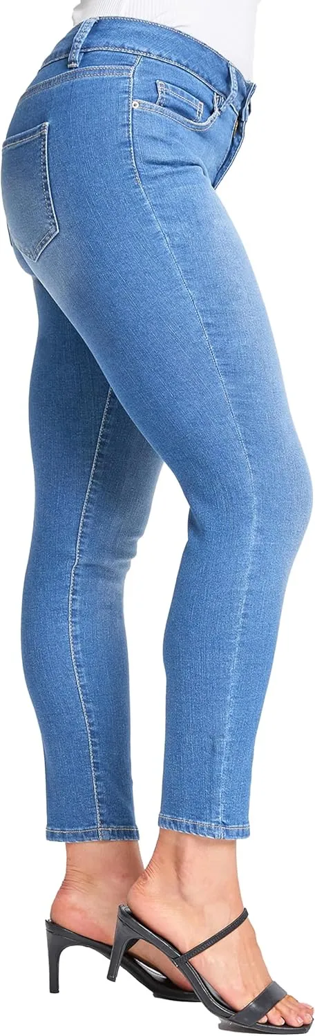Royalty For Me Womens Women's Petite Sustainable High Rise Skinny Jeans